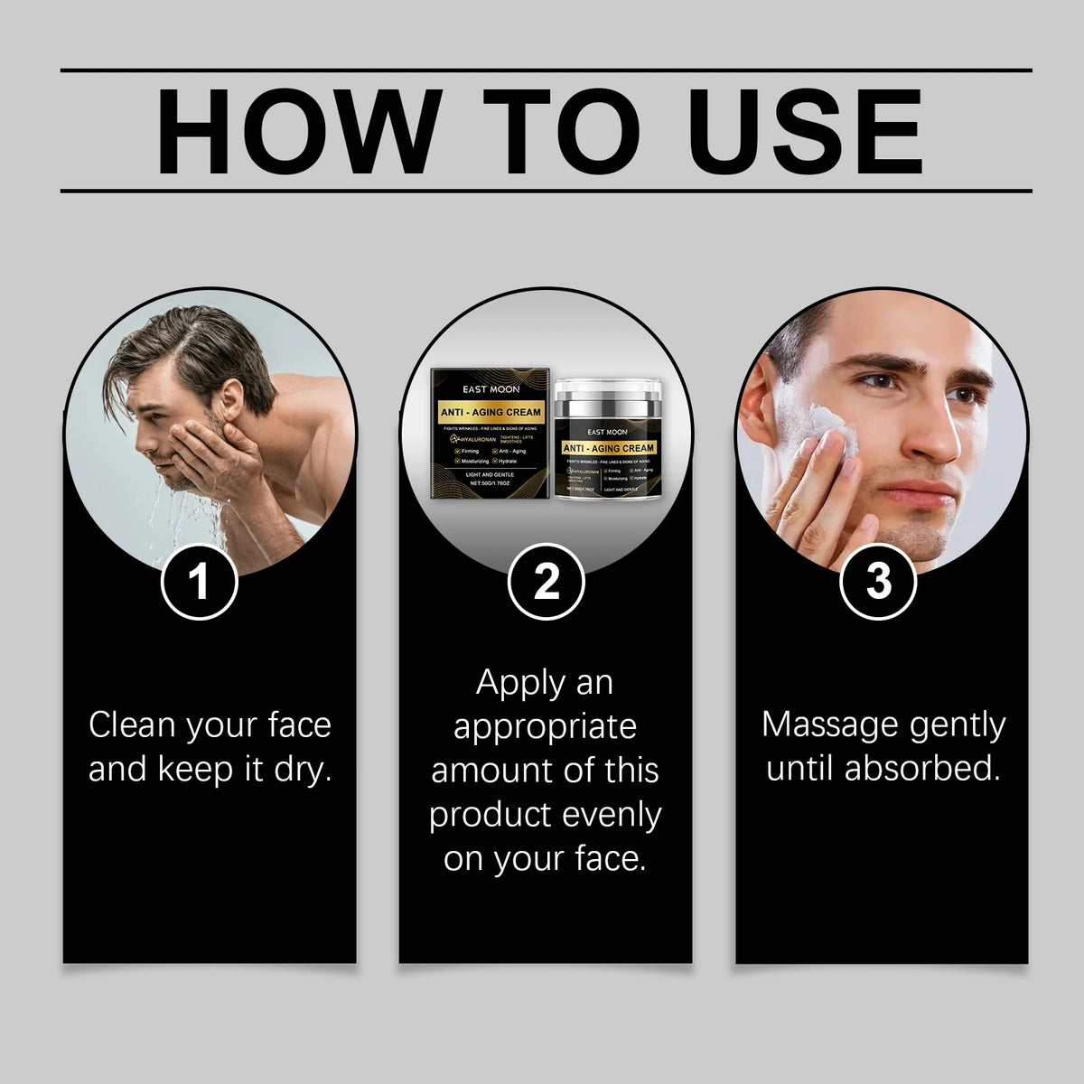 Men Deep Moisturizing Facial Cream For Firming And Hydrating Skin