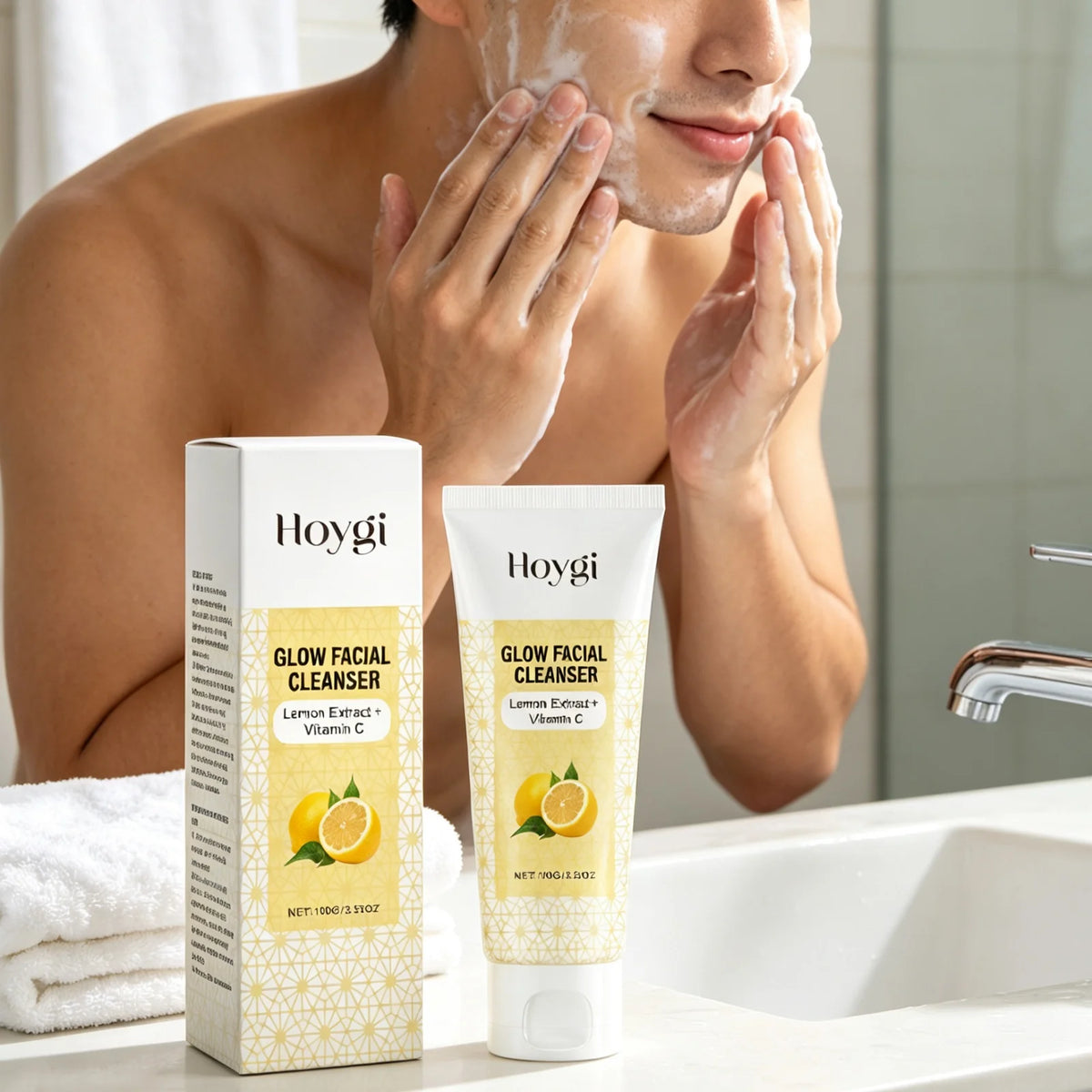 Hoygi Lemon Glow Facial Cleanser For Balanced Radiant Skin