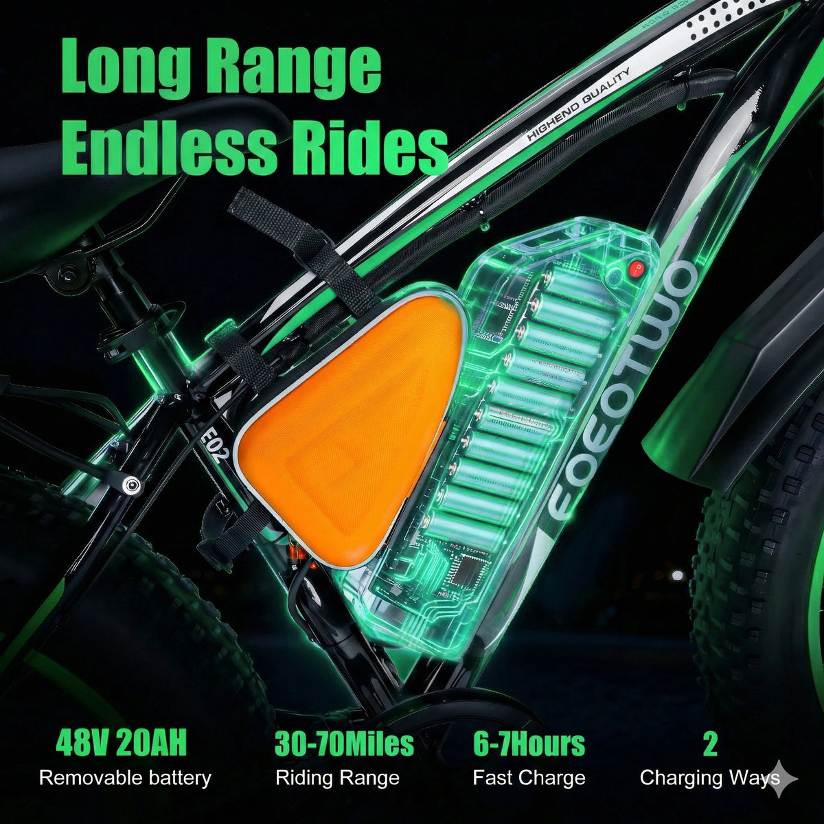 Adults 1000W Fat Tire Electric Bike With 48V Rechargeable Battery