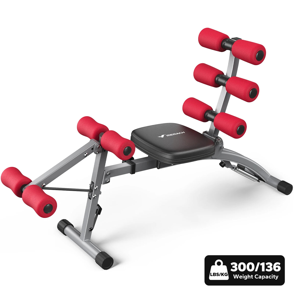Merach Adjustable Ab Machine Multifunctional Workout Bench