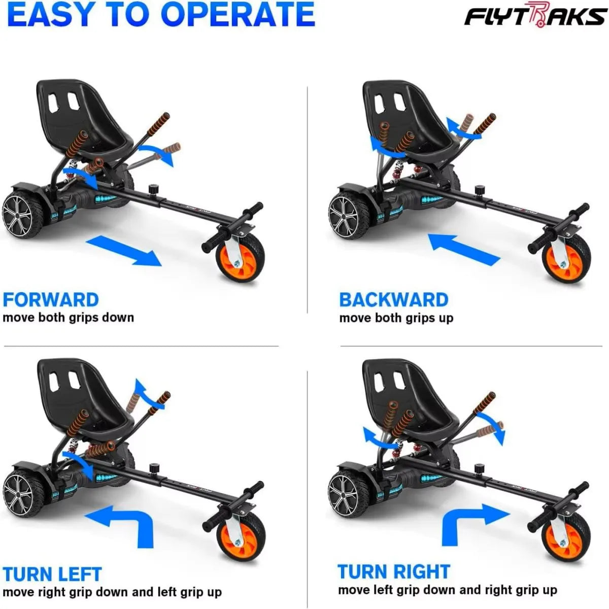 Gyroshoes Kids Electric Hoverboard Combined With Go Kart