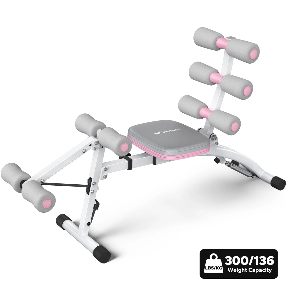 Merach Adjustable Ab Machine Multifunctional Workout Bench