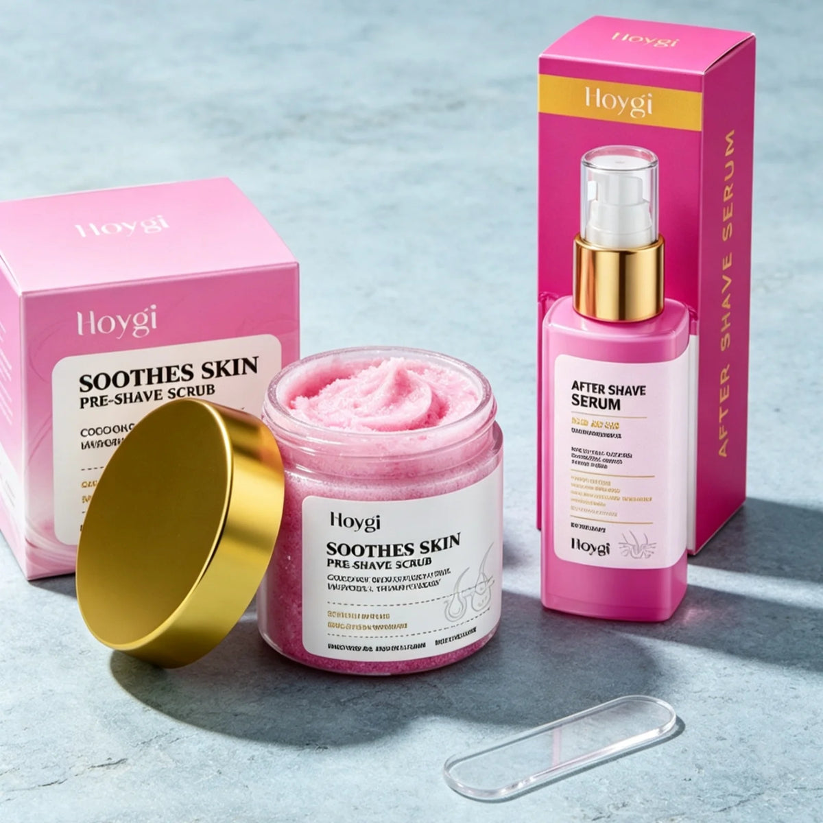 Hoygi Hair Removal Scrub Serum Combo Kit For Smooth Skin