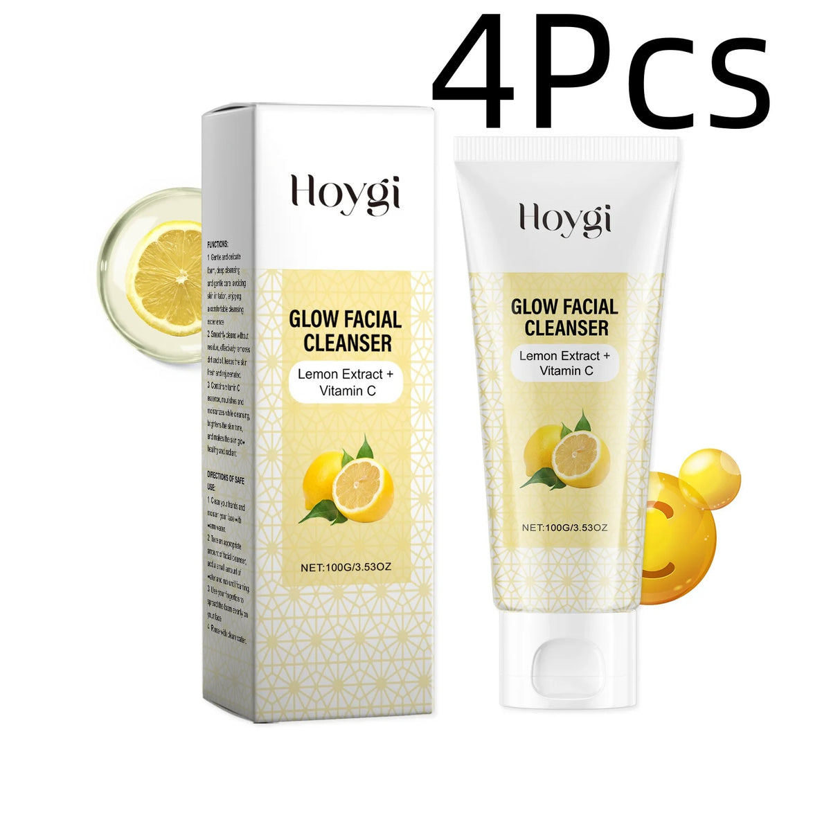 Hoygi Lemon Glow Facial Cleanser For Balanced Radiant Skin