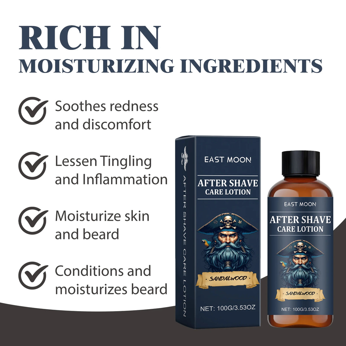 East Moon Soothing After Shave Face Cream For Nourished And Revitalized Skin