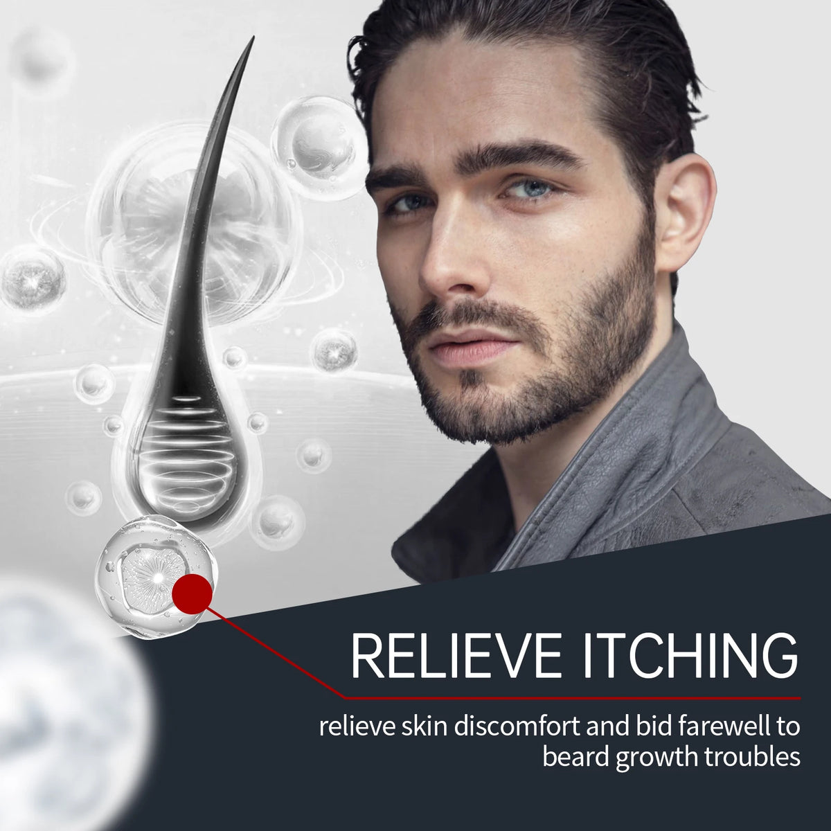Men's Beard Care Set with Jojoba Oil Smoothness Repair Formula
