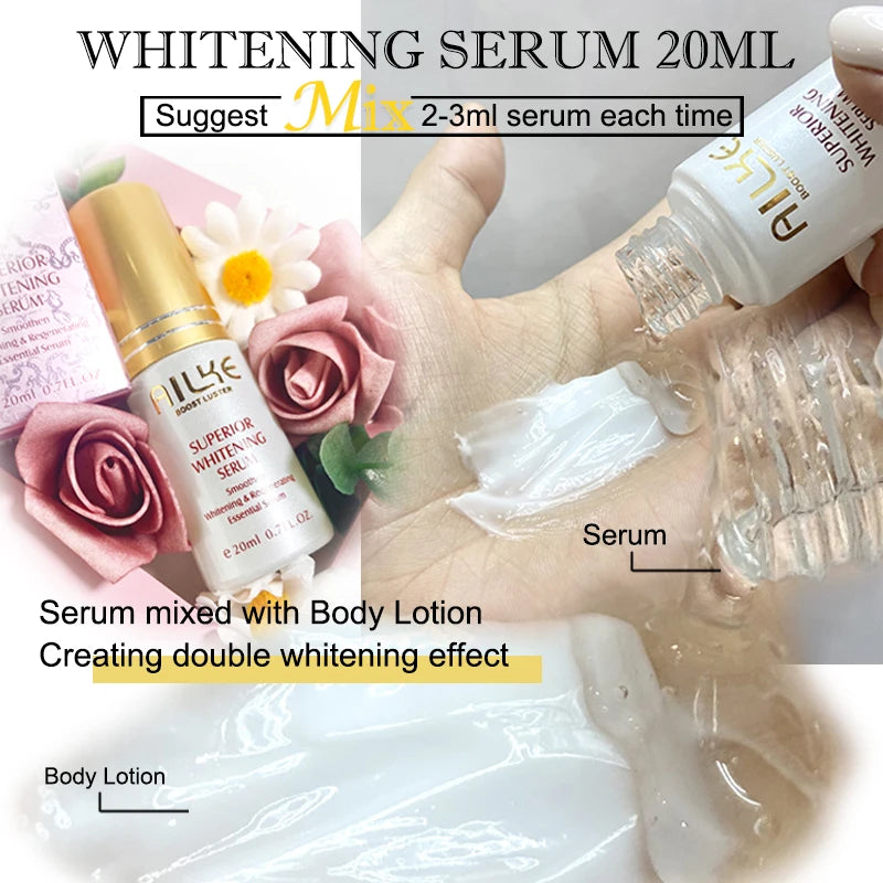 AILKE Whitening Facial Body Lotion With Vitamin C For Dark Spots