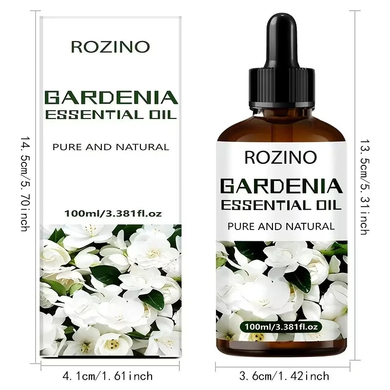 Rozino Gardenia Essential Oil For Face Body Natural Hydrating Fragrance