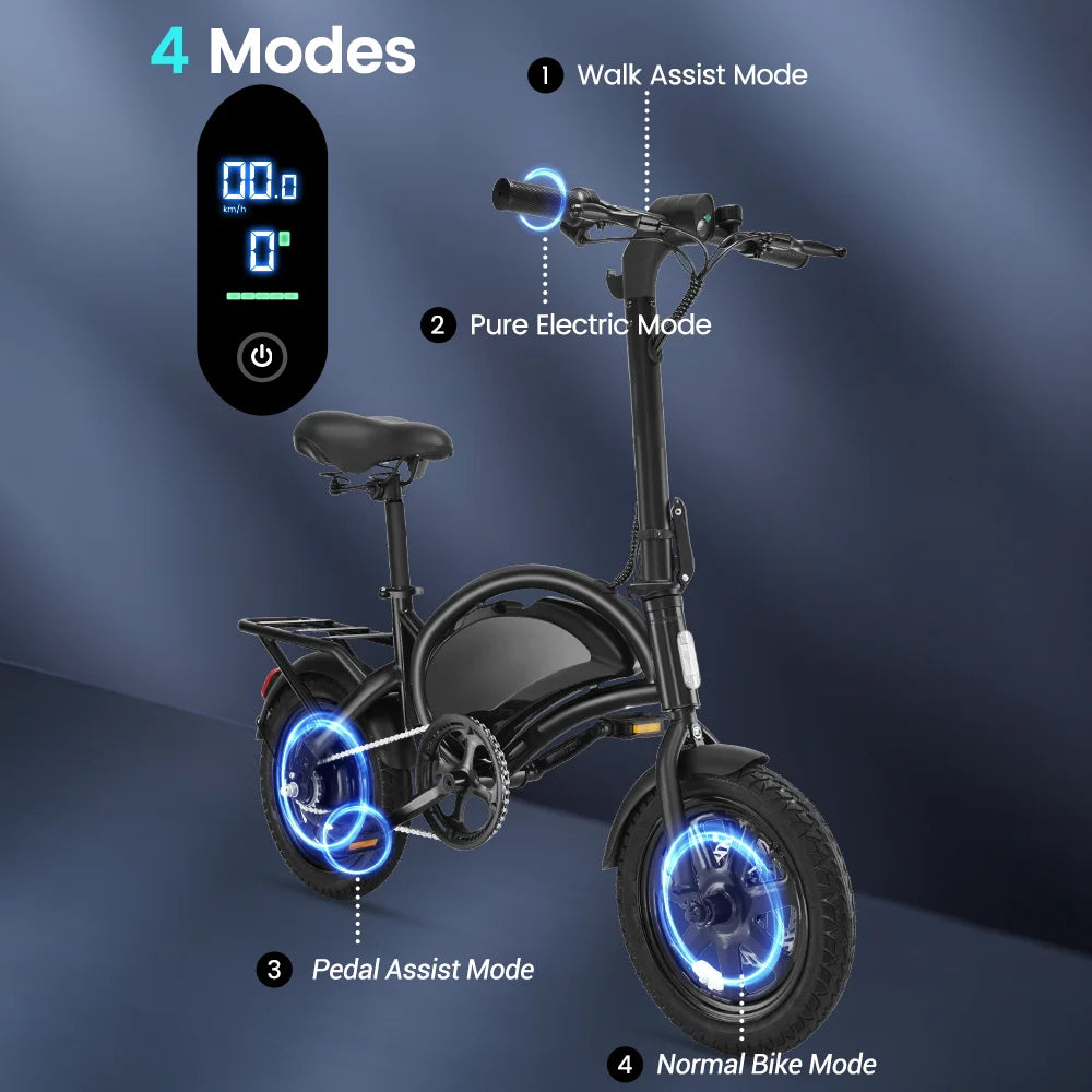 Dyu D3F Compact Folding Electric Bike For Urban Commuting