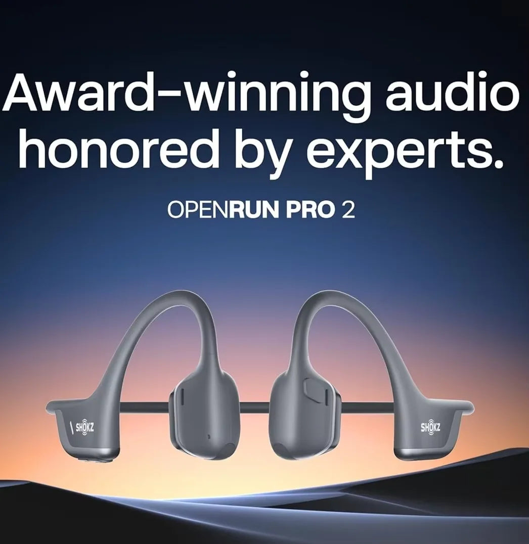 Shokz OpenRun Pro Wireless Sports Earphones Featuring Noise Cancelling Mic