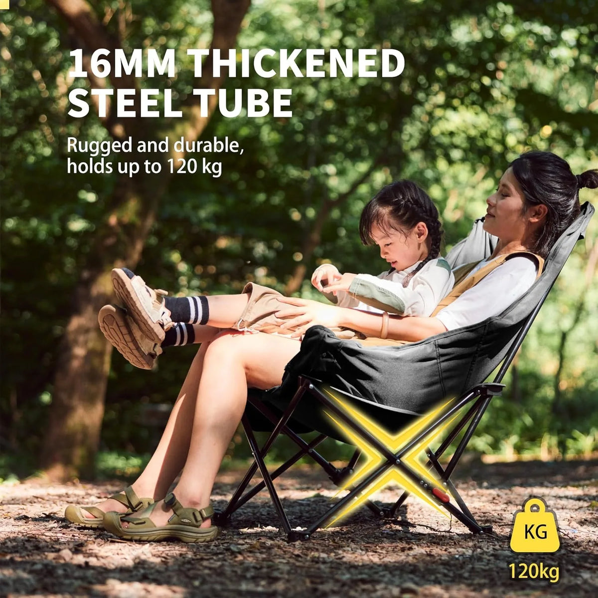 Naturehike Adjustable Outdoor Folding Camping Moon Chair Portable