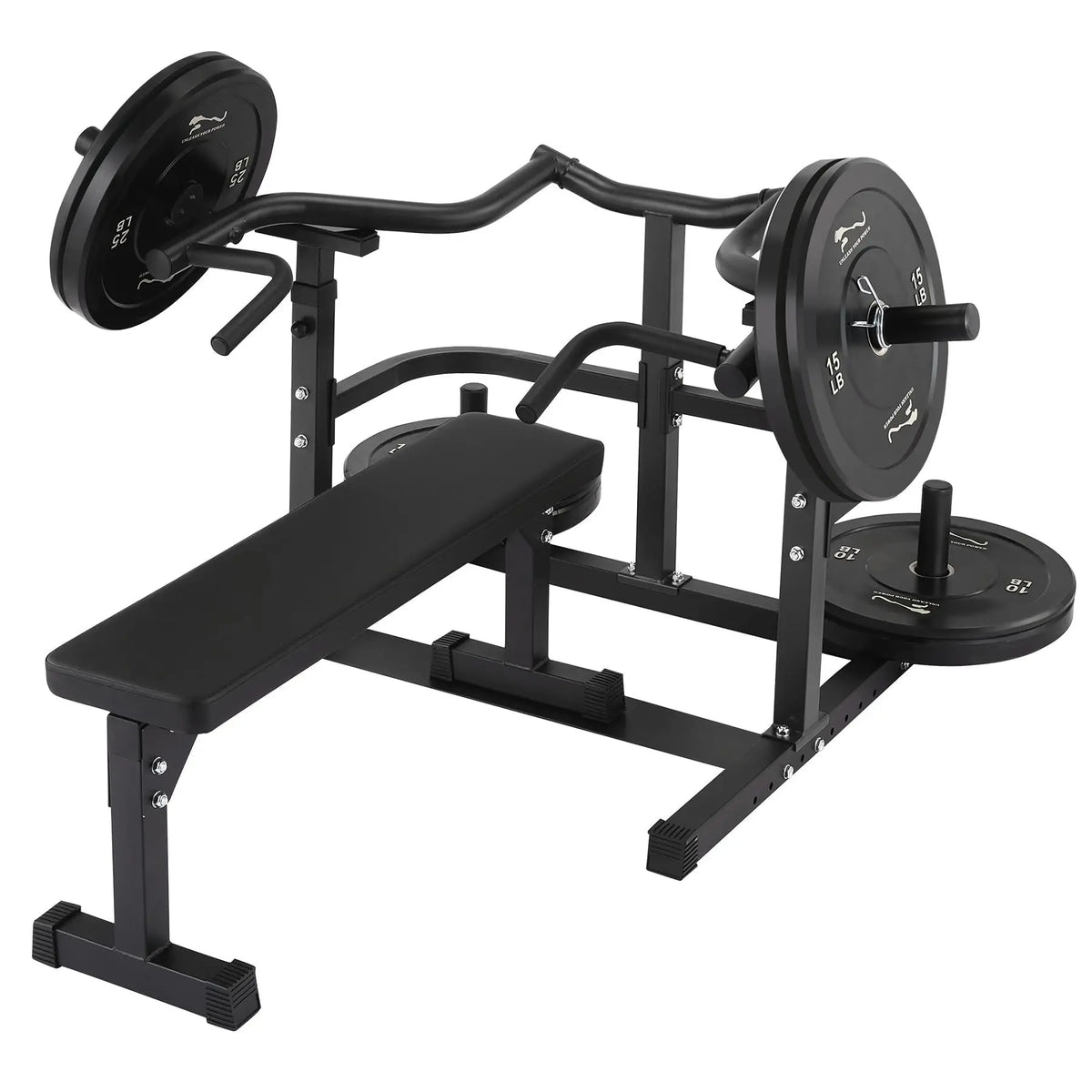 Adjustable Chest Press Machine With Converging Arms For Home Gym
