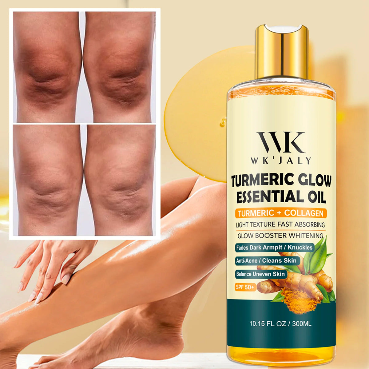 Wkjaly Turmeric Glow Essential Oil For Moisturizing And Radiant Skin
