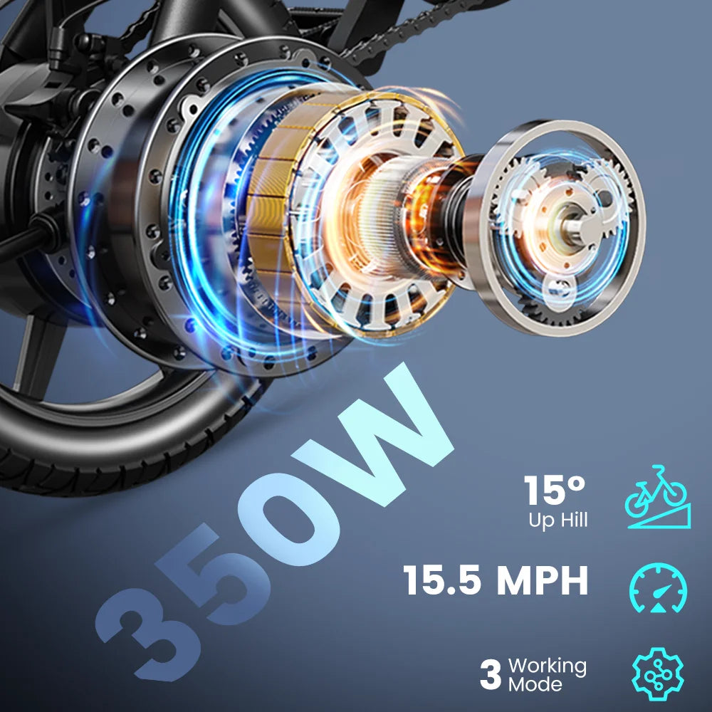 Dyu D3F Compact Folding Electric Bike For Urban Commuting
