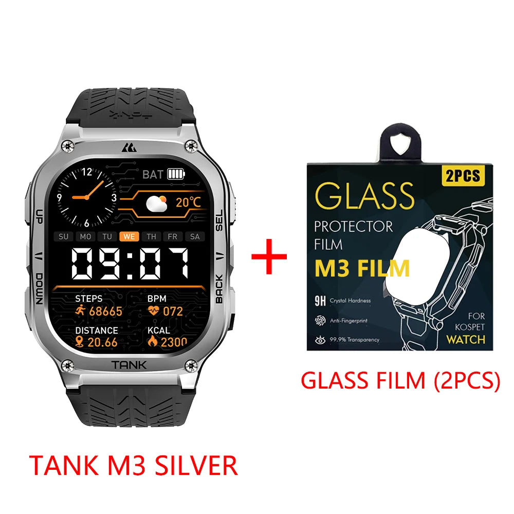 KOSPET TANK M3 Smartwatch With Fitness Tracking And Bluetooth