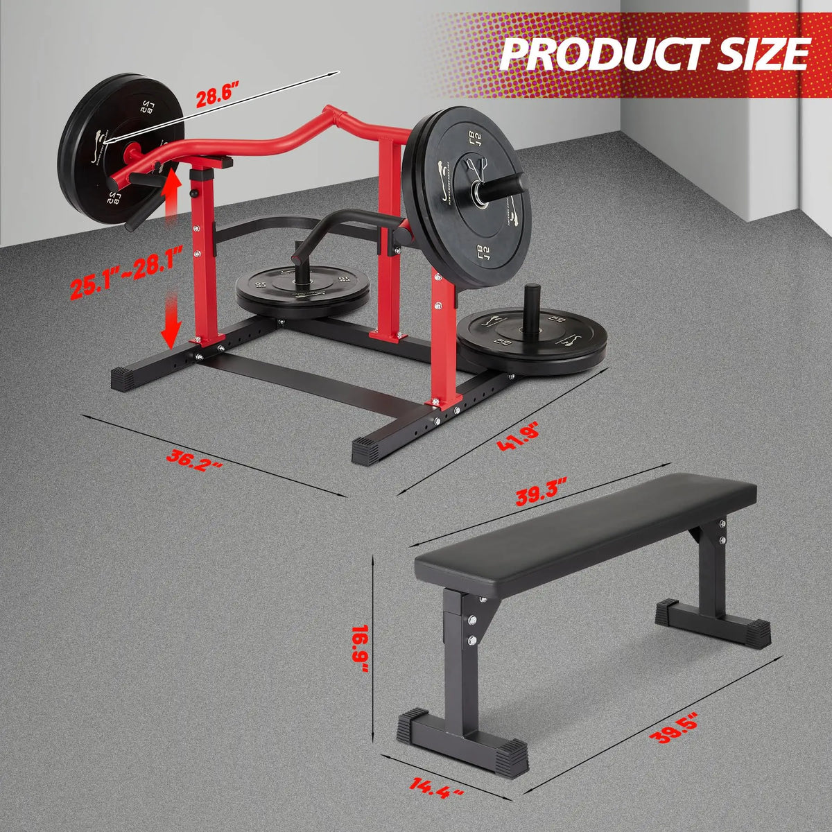 Adjustable Chest Press Machine With Converging Arms For Home Gym