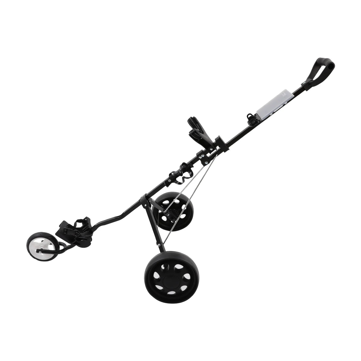 Compact 3 Wheel Golf Push Cart Featuring Durable Aluminum Construction