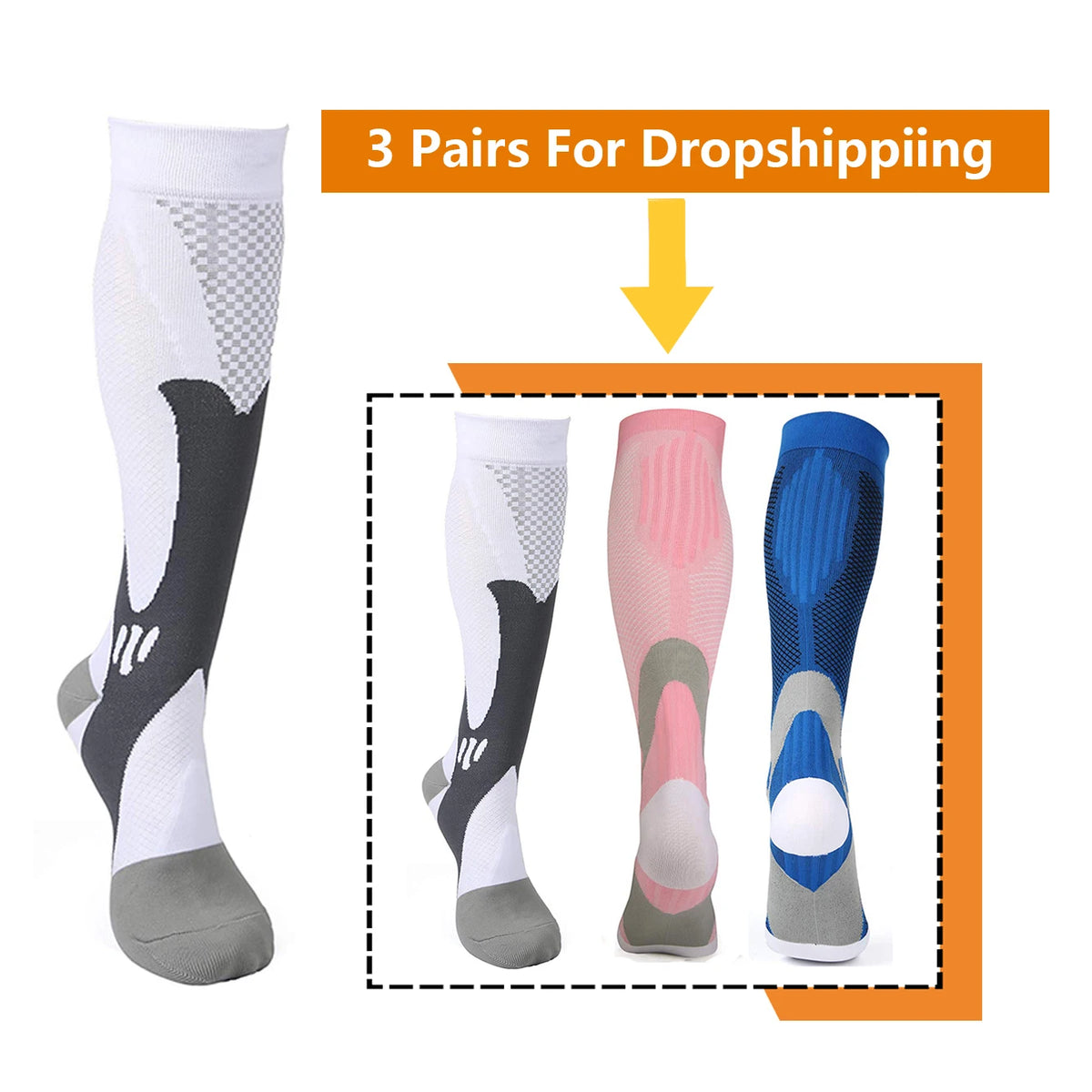 Brothock Athletic Compression Socks Enhance Circulation And Relief