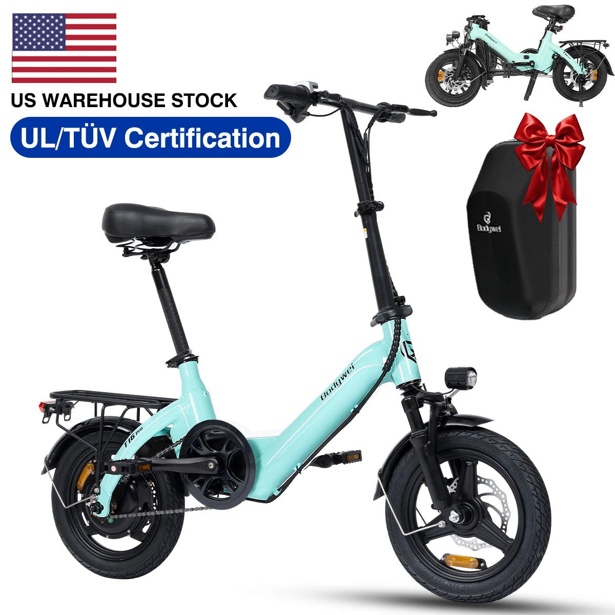 Bodywel T16 Pro Foldable Electric Bike For Urban Commuting
