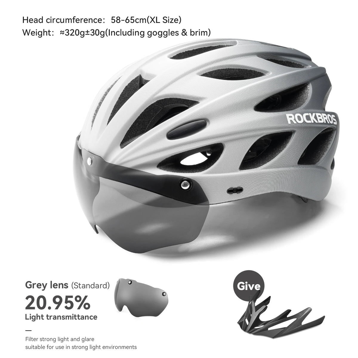Rockbros Lightweight Cycling Helmet For MTB And Road Bikes