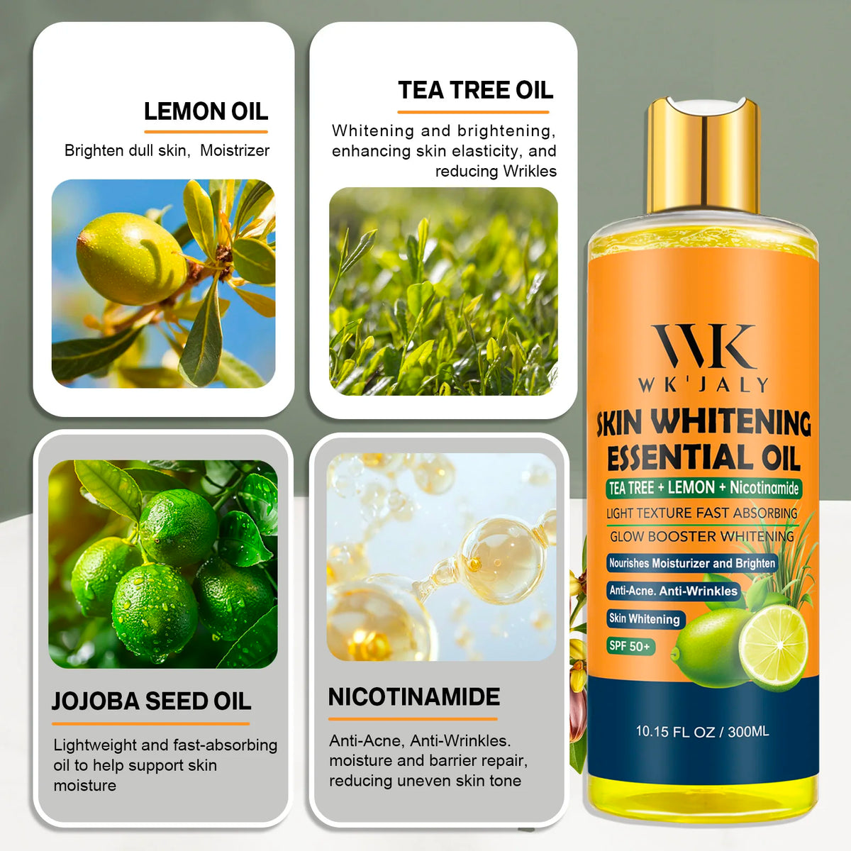 Wk Jaly Niacinamide Body Oil Removes Acne Marks, Fine Lines