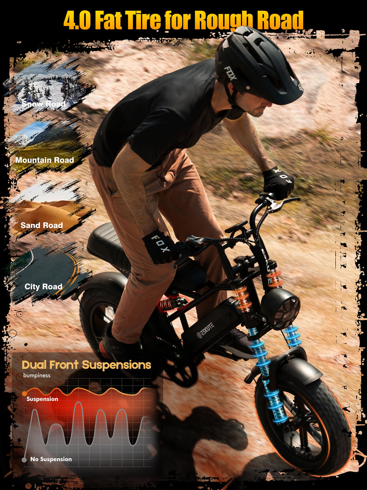 Eskute V100 Electric Dirt Bike For Versatile All Terrain Performance