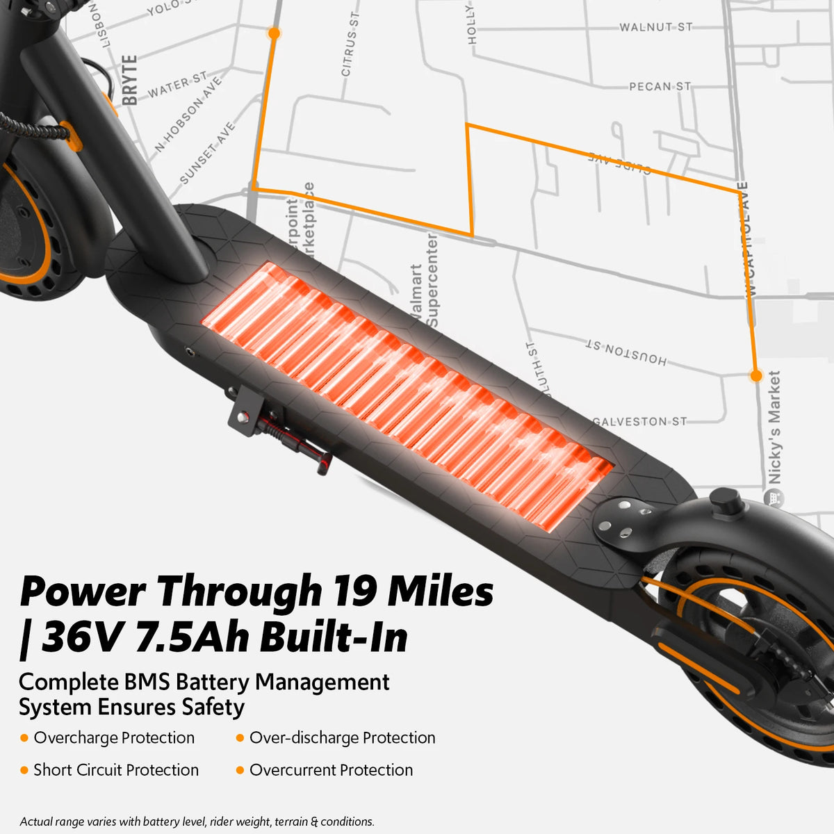 Osboo Foldable Electric Scooter For Adults With App Control