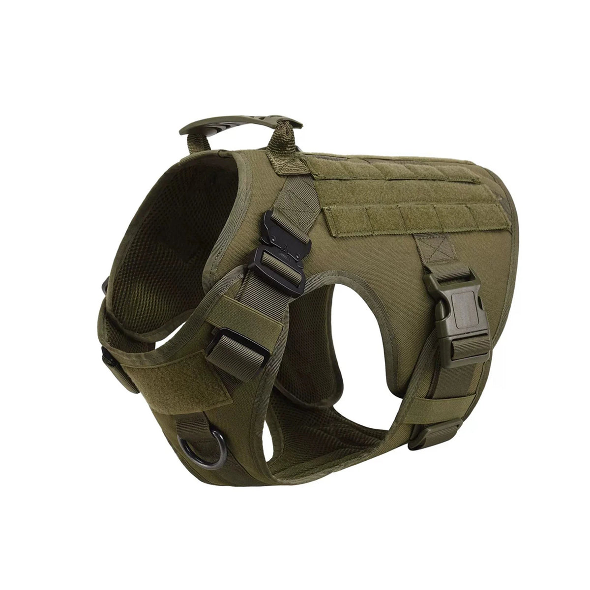 PETRAVEL Tactical Molle Dog Harness With Quick Release Buckle