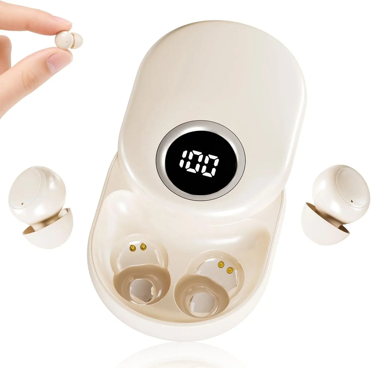 Insonixn Invisible Wireless Bluetooth Earbuds With Active Noise Cancellation