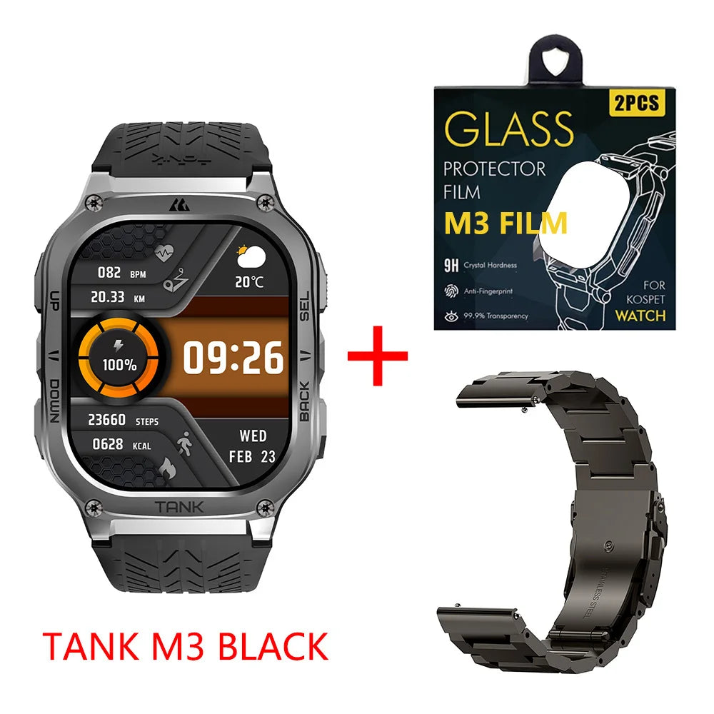 KOSPET TANK M3 Smartwatch With Fitness Tracking And Bluetooth