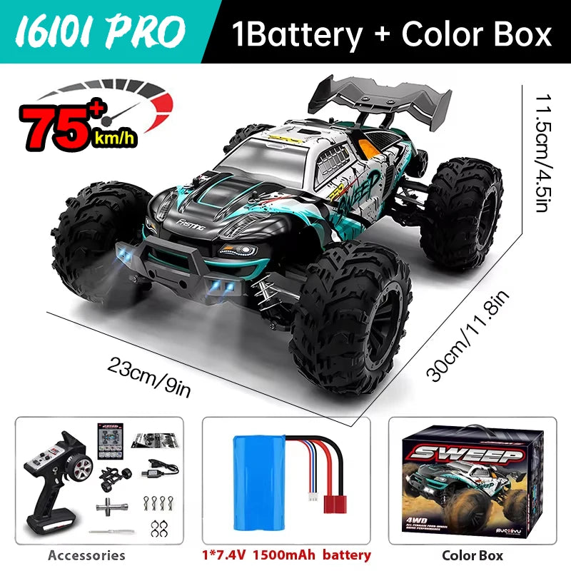 WLtoys 4WD RC Car 2.4G Remote Control Monster Truck