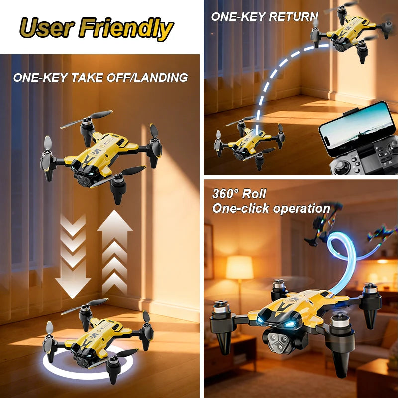ZNLYRION Mini Brushless Drone M5 8K Foldable Obstacle Avoidance FPV