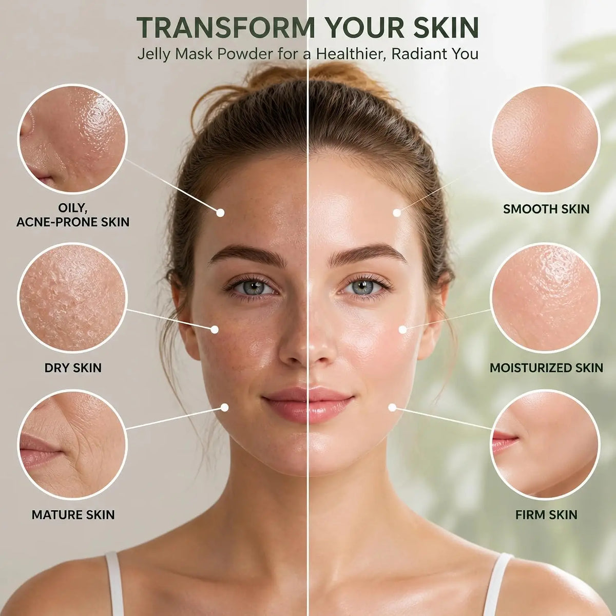 YMEYFAN Jelly Mask Powder For Rejuvenating Facial Skin Care