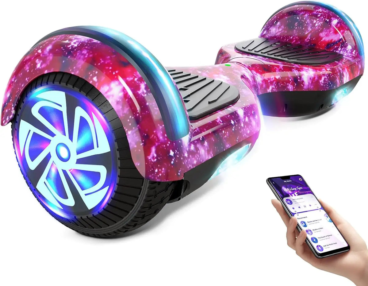 Bluetooth Electric Scooter With Dual Motor And LED Lights