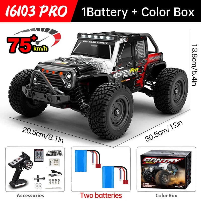 WLtoys 4WD RC Car 2.4G Remote Control Monster Truck