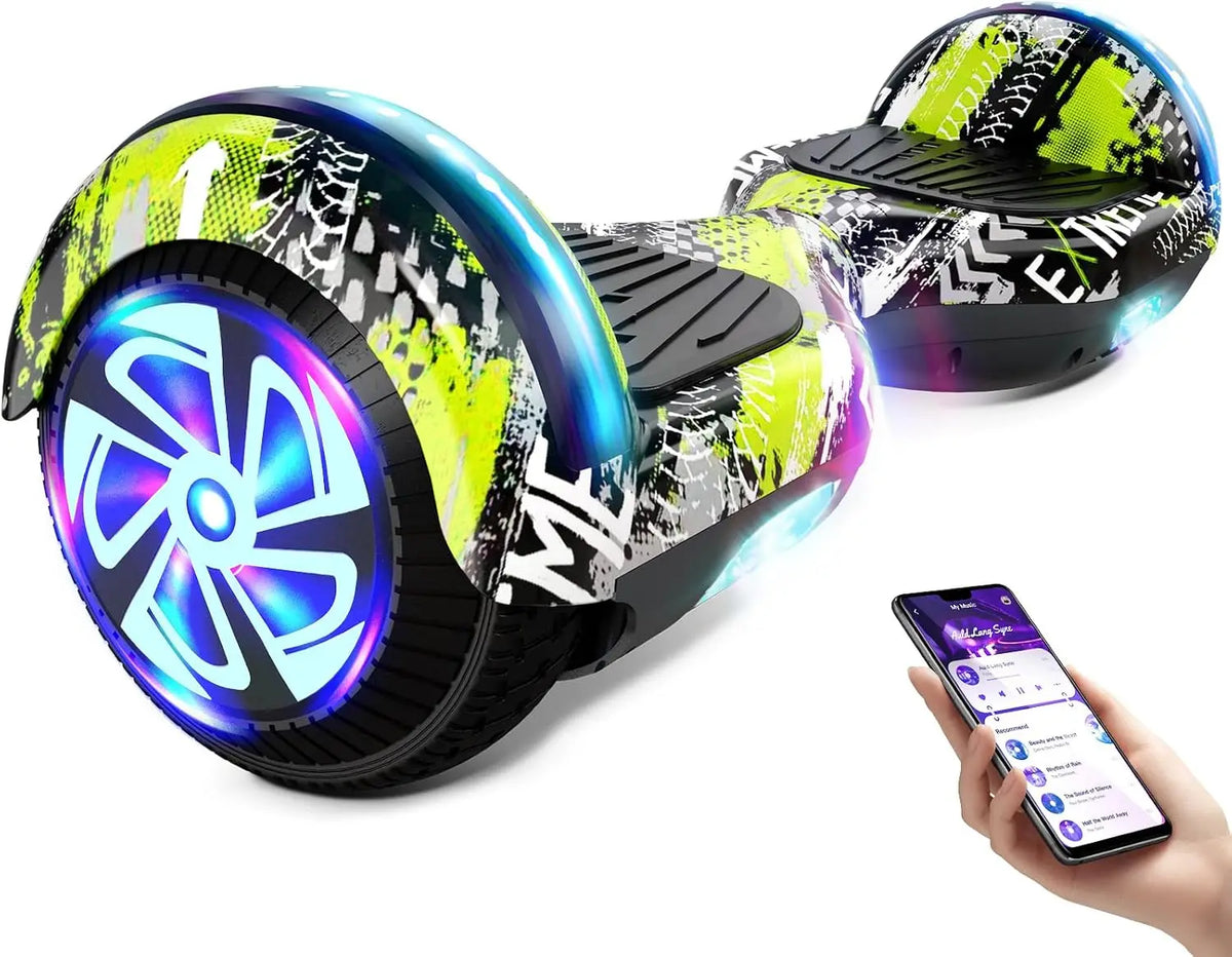 Bluetooth Electric Scooter With Dual Motor And LED Lights