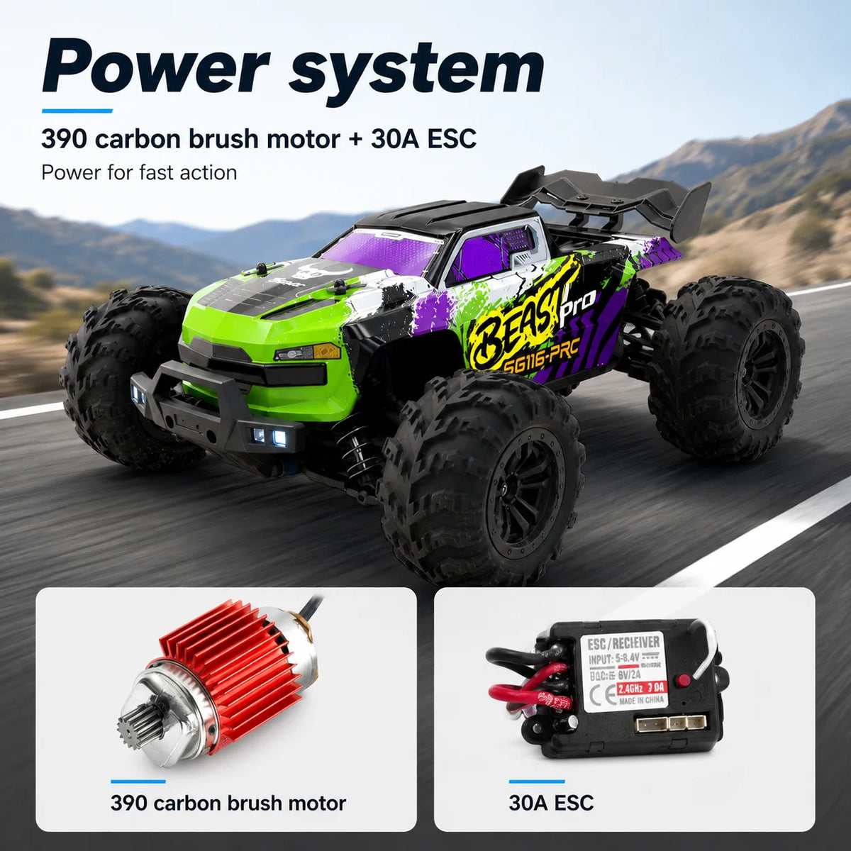 ZNLYRION SG116MAX Pro 4WD Off Road Remote Control Buggy