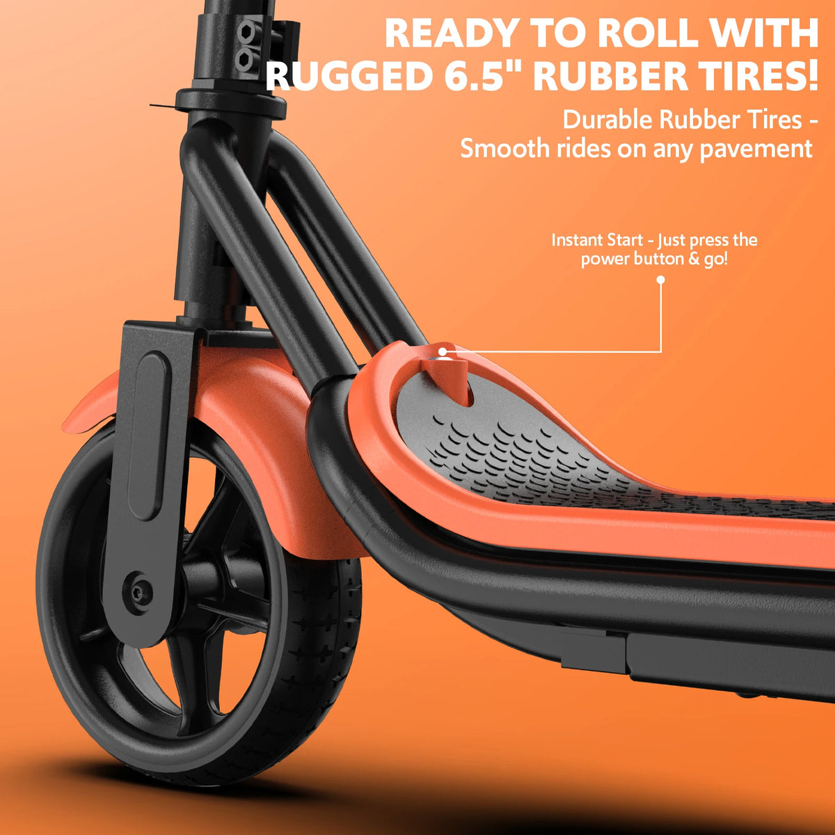 Osboo Kids Electric Scooter Bluetooth LED Lights 9Mph 110W Motor