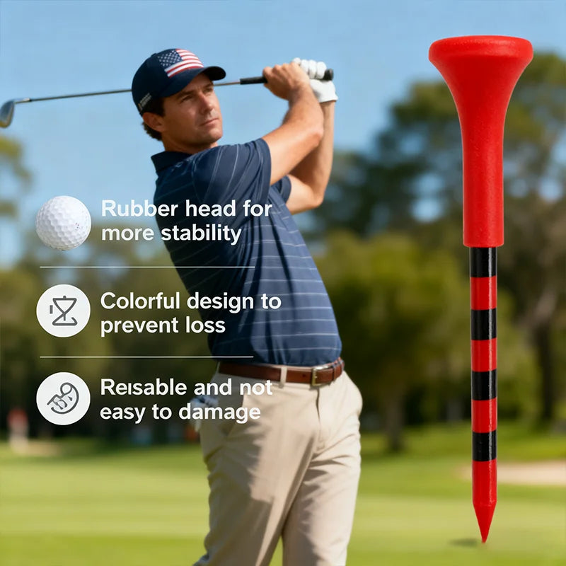 Unbreakable Anti Sidespin Professional Golf Tee Holders For All Courses