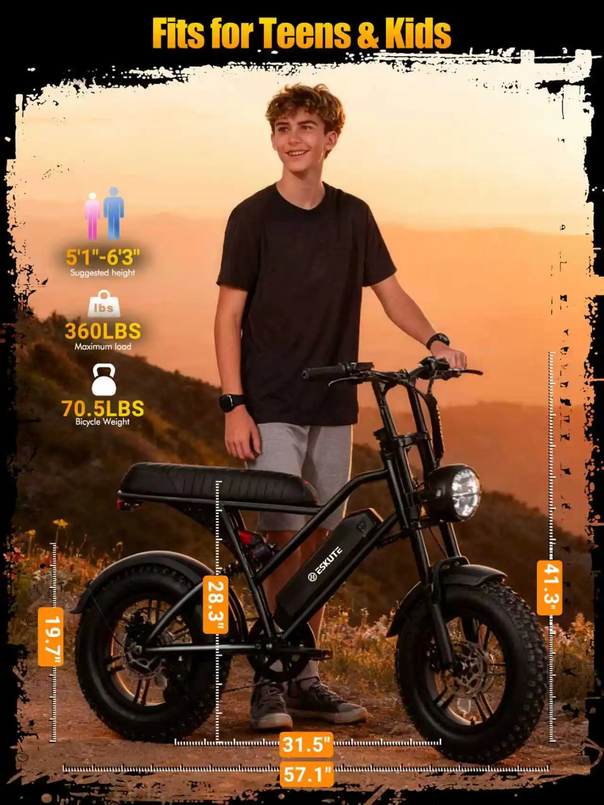 Eskute V100 Electric Dirt Bike For Versatile All Terrain Performance