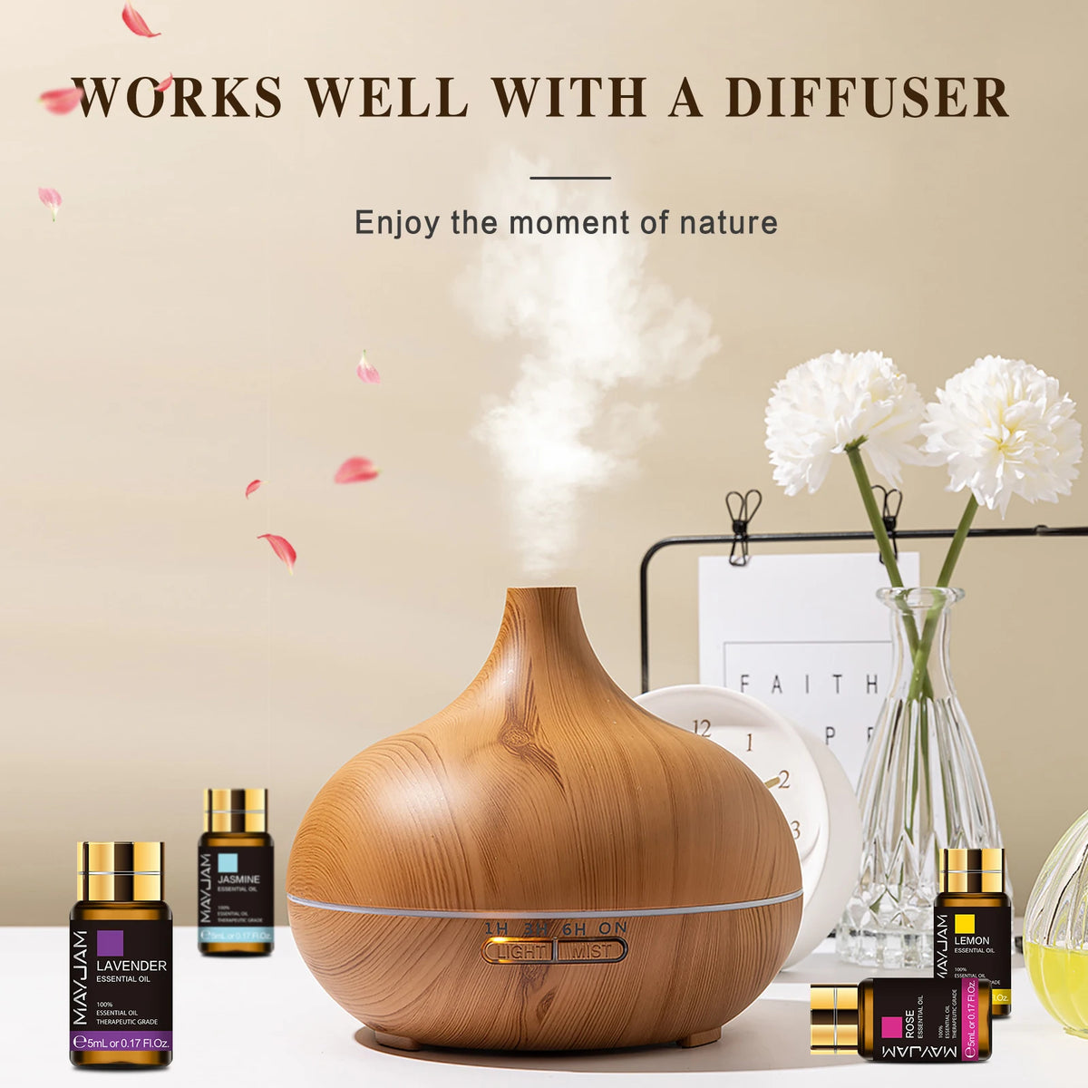 Mayjam Pure Essential Oil Set For Humidifier And Candle Making