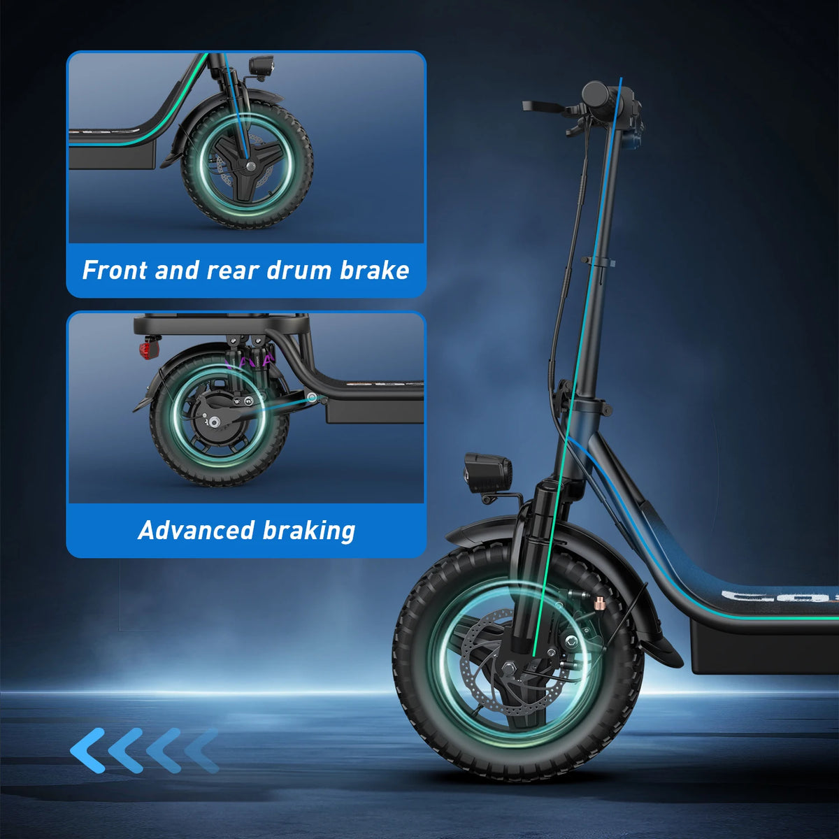 UPlee GQ8 500W Electric Bike Folding Fat Tire Adult Ebike