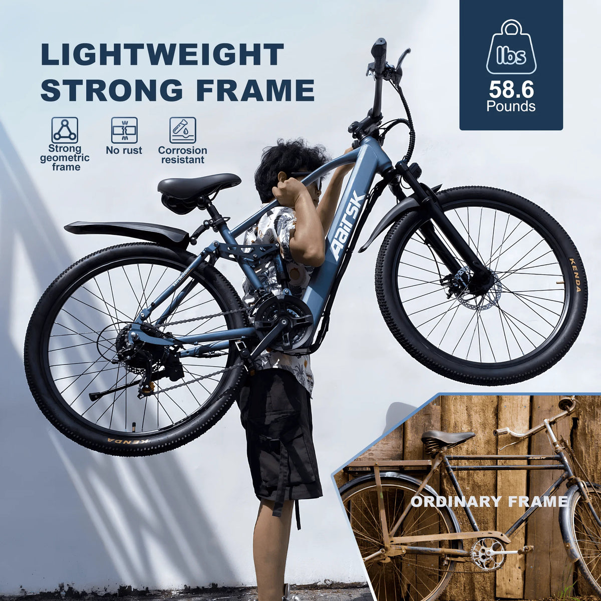 Eoeotwo Full Suspension Electric Mountain Bike For Adults