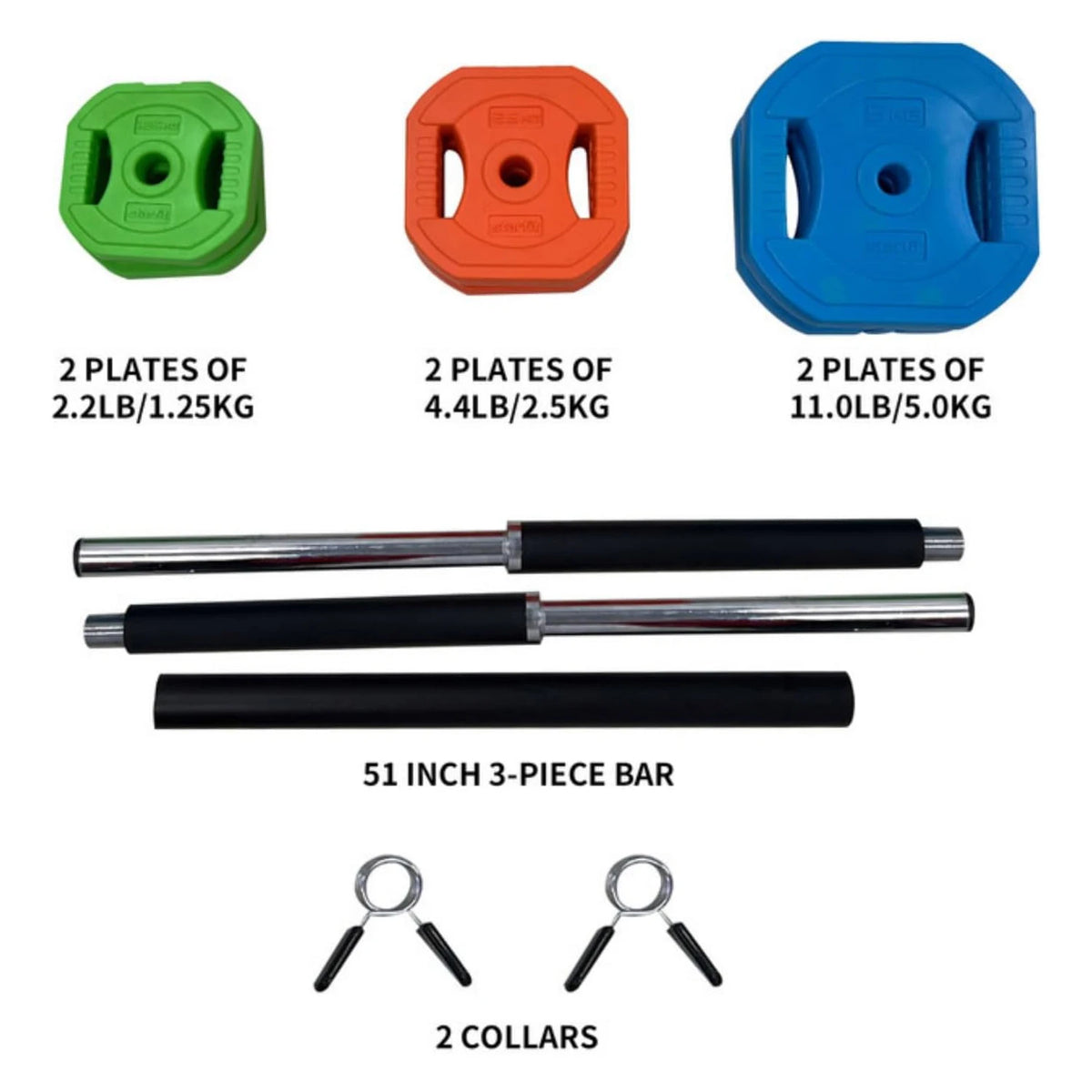 Twister CK Adjustable Barbell Weight Set For Home Gym Workout