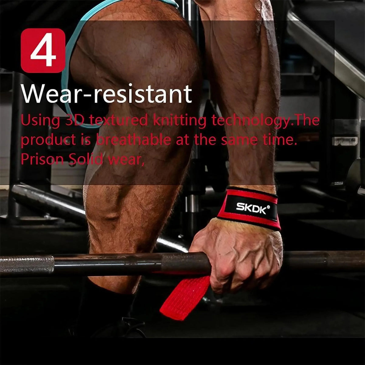 Premium Polyester Weightlifting Wrist Wraps For Gym Training