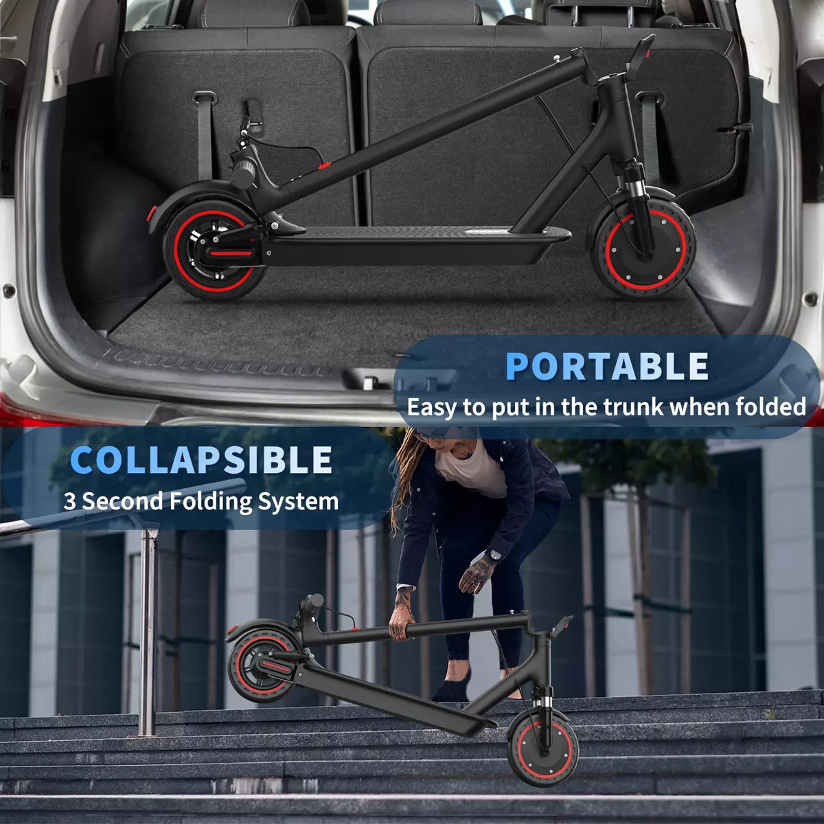 LADPED LP07 350W Electric Scooter 19mph App Control Dual Suspension