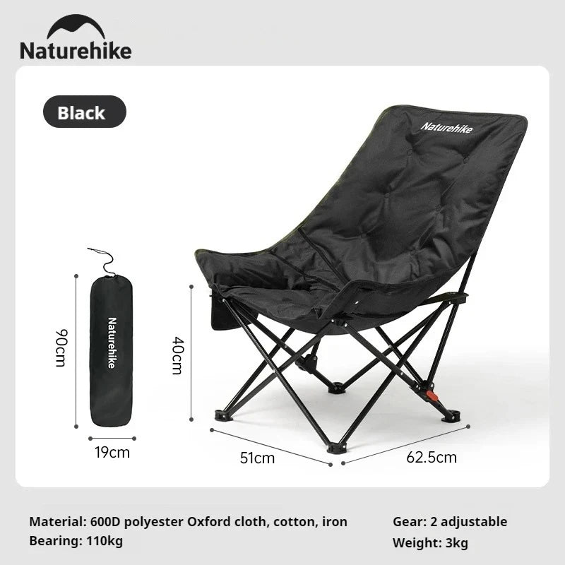 Naturehike Adjustable Outdoor Folding Camping Moon Chair Portable