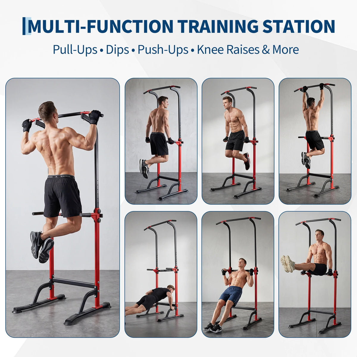 Adjustable Heavy Duty Power Tower For Pull Up And Dip Workout