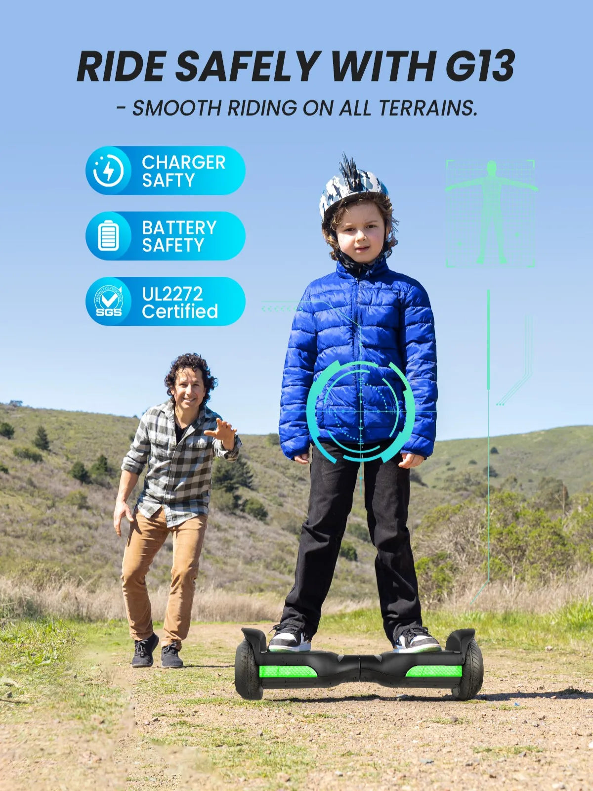 Gyroshoes Kids Electric Hoverboard Combined With Go Kart