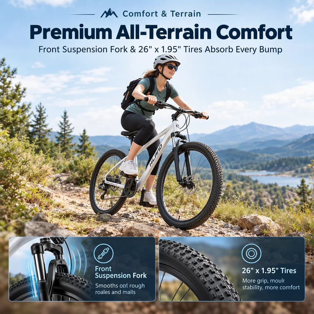 Adults Commuter Electric Bike With Removable Battery And Shimano Gears